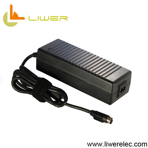 LCD monitor ac/dc adapter 12V 8A 96W with 4 pin round head